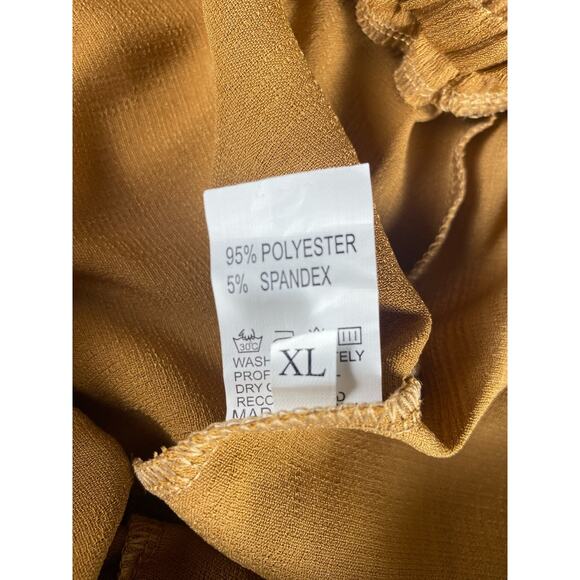 Women's brown elastic waist lounge shorts size XL - Picture 5 of 5